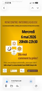 Rencontre interreligieuse @ Salle le Royal - 13 avenue Anatole France - Choisy -Le-Roi